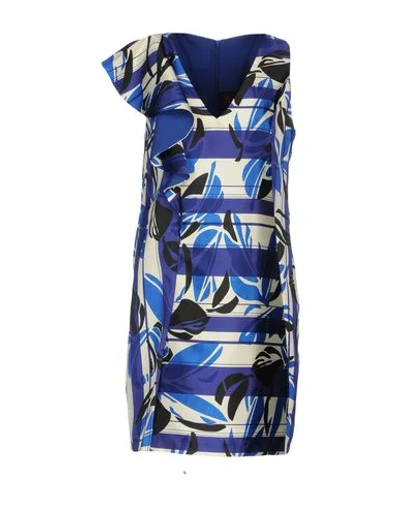 Shop Hanita Woman Mini Dress Blue Size L Polyester, Nylon