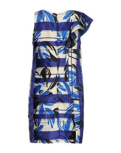 Shop Hanita Woman Mini Dress Blue Size L Polyester, Nylon
