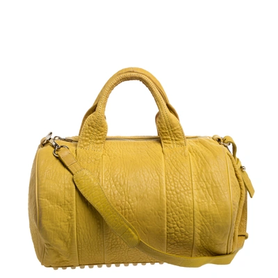 Pre-owned Alexander Wang Yellow Leather Rocco Duffle Bag
