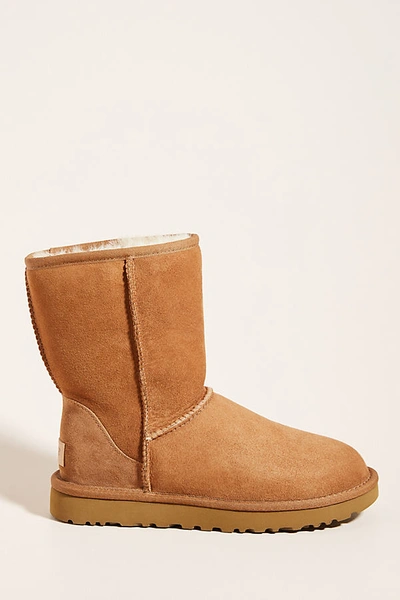 Shop Ugg Classic Short Ii Boots In Yellow