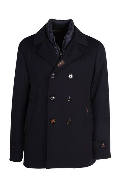 Shop Moorer Coat In Blu