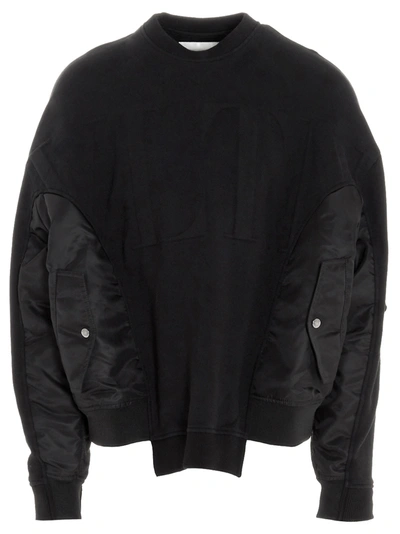 Shop Valentino Vltn Times Sweatshirt In Black