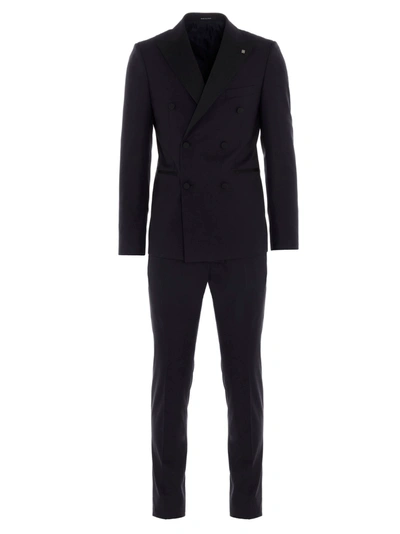 Shop Tagliatore Suits In Blue