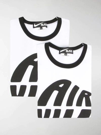 Shop Black Comme Des Garçons Graphic Print T-shirt In White