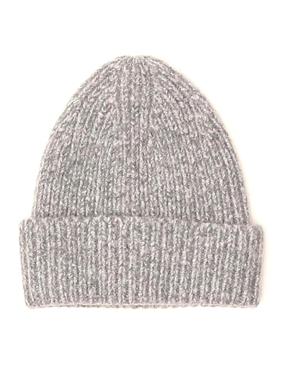 Shop Acne Studios Grey Wool Hat