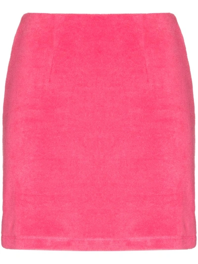 Shop Ambra Maddalena Kellie Fitted Mini Skirt In Pink
