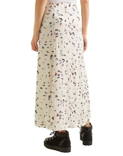 Shop Ganni Maxi Skirts In Ivory