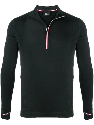 Shop Moncler Long-sleeve Sweatshirt In Black