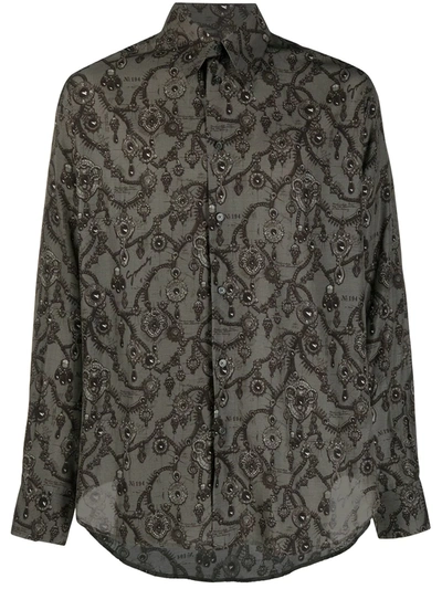 Shop Givenchy Jewellery-print Shirt In Grey