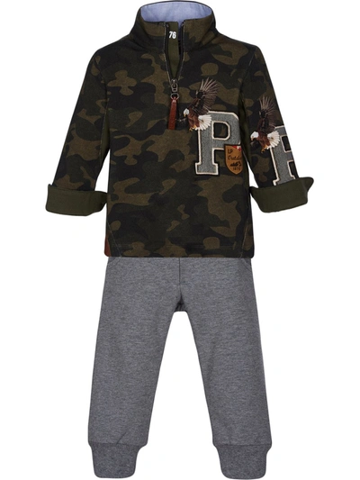 Shop Lapin House Camouflage Print Tracksuit Set In Grey