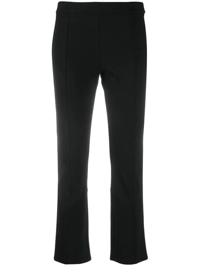 Shop Tory Burch Flared Leg Trousers In Black