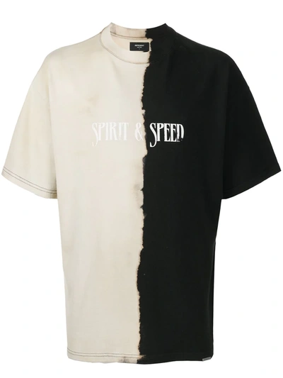 Shop Represent Spirit & Speed Bi-colour T-shirt In Black
