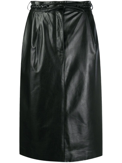 Shop Valentino Tied-waist Skirt In Black