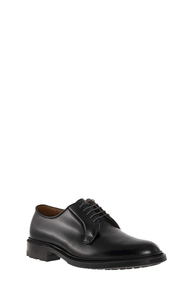 Shop Alden Shoe Company Alden Cordovan Commando Plain Toe Blucher In Black