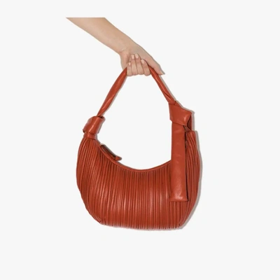 Shop Neous Orange Neptune Leather Shoulder Bag