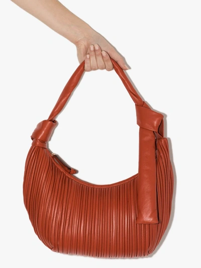 Shop Neous Orange Neptune Leather Shoulder Bag