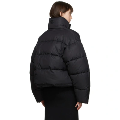 Shop Balenciaga Black Bb Puffer Jacket In 1000 Black