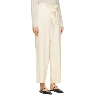 Shop Le17septembre Off-white Wool Lounge Pants In Ivory