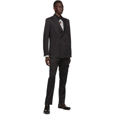 Shop Brioni Black Sport Blazer In 1000black