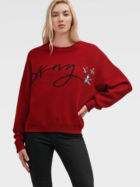 dkny sequin sweatshirt