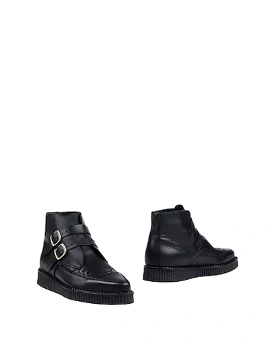 Shop Underground Ankle Boots In Black