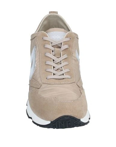 Shop Ruco Line Rucoline Woman Sneakers Beige Size 6 Soft Leather, Textile Fibers