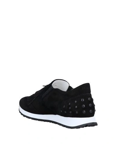 Shop Tod's Woman Sneakers Black Size 5 Soft Leather