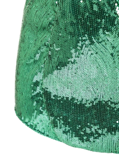 Shop Dolce & Gabbana Sequin Embellished Shorts In Green