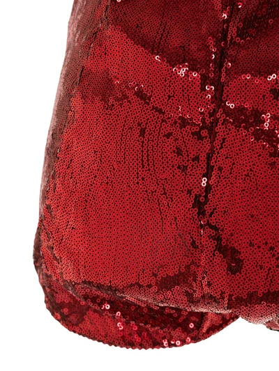 Shop Dolce & Gabbana Sequin Embellished Shorts In Red