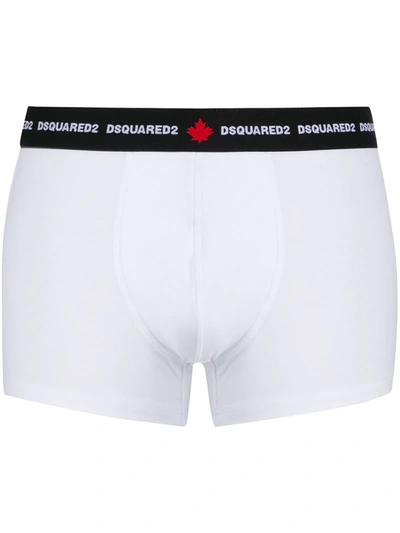 Shop Dsquared2 Logo-waistband Boxers In White