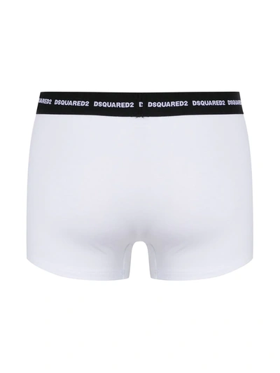 Shop Dsquared2 Logo-waistband Boxers In White