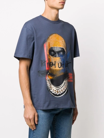 Shop Ih Nom Uh Nit Face-print T-shirt In Blue
