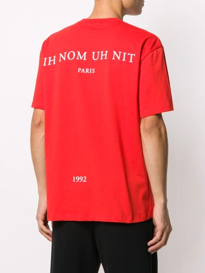 Shop Ih Nom Uh Nit Mask-print T-shirt In Red