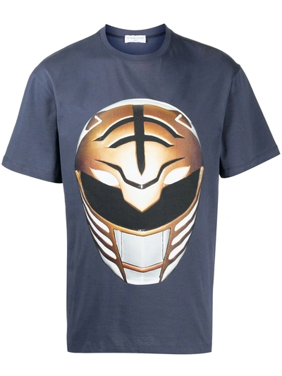 Shop Ih Nom Uh Nit Mask-print T-shirt In Blue