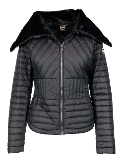 Shop Colmar Originals Faux Fur Lining Puffer Jacket In Black