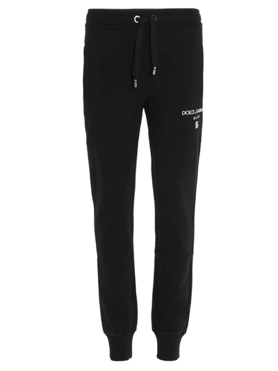 Shop Dolce & Gabbana Logo Jogging Pants In Black