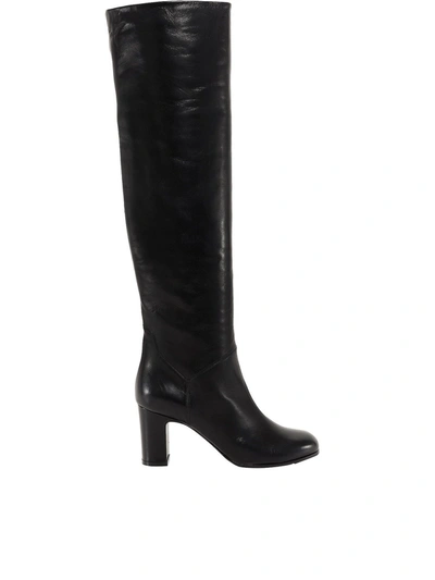 Shop L'autre Chose Leather Boots In Black