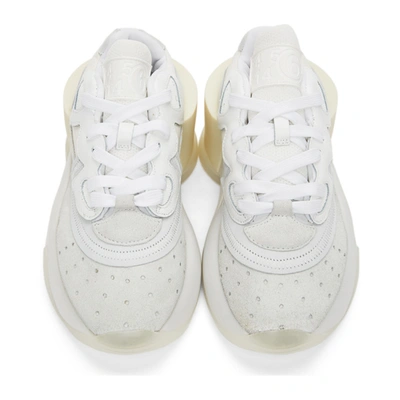 Shop Mm6 Maison Margiela White Chunky Sneakers In T1003 White
