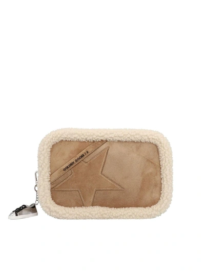 Shop Golden Goose Star Crossobody Bag In Beige
