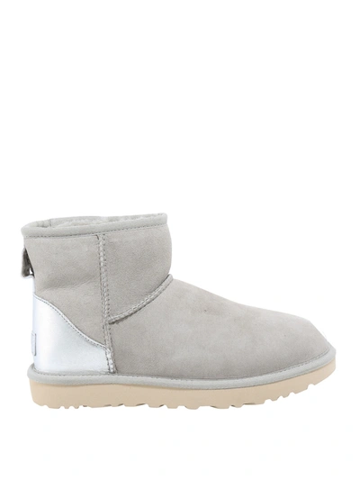 Shop Ugg Classic Mini Ii Ankle Boots In Grey