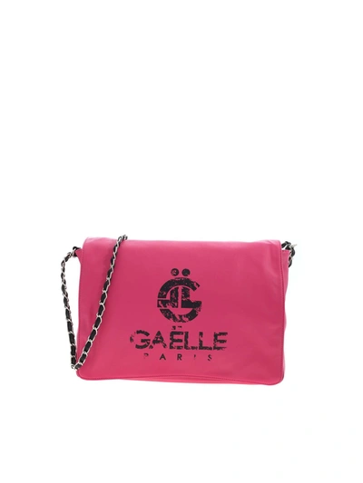 Shop Gaelle Paris Reversible Logo Bag In Fuchsia