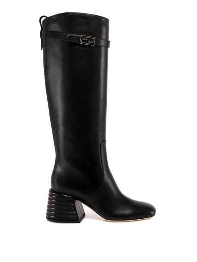 Shop Fendi Promenade 65 Boots In Black