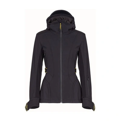 Shop Fendi Ski Jacket In Tech Nylon In Noir