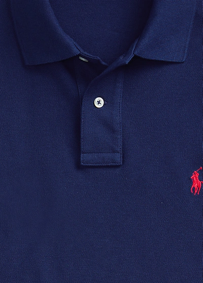 Polo Ralph Lauren Classic Fit Mesh Polo Shirt In Sailing Orange/royal