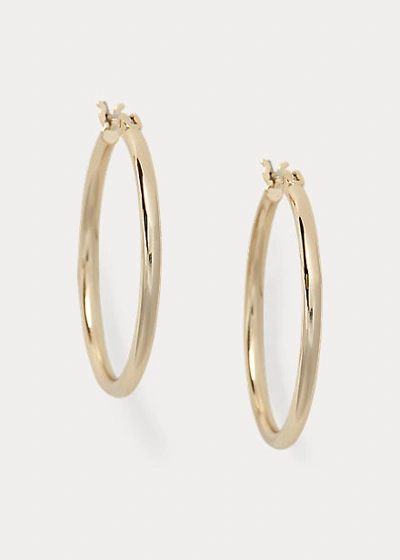 Ralph Lauren Gold Hoop Earrings In Gold