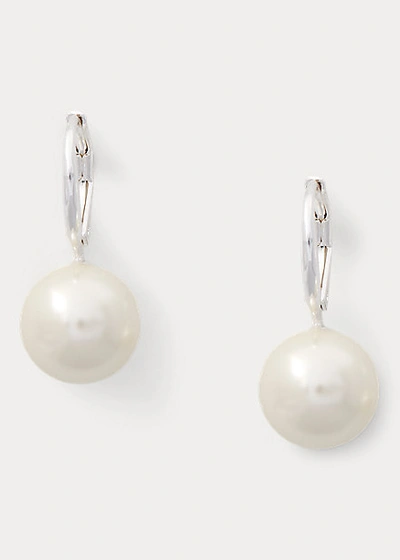 Shop Lauren Ralph Lauren Faux-pearl Drop Earrings