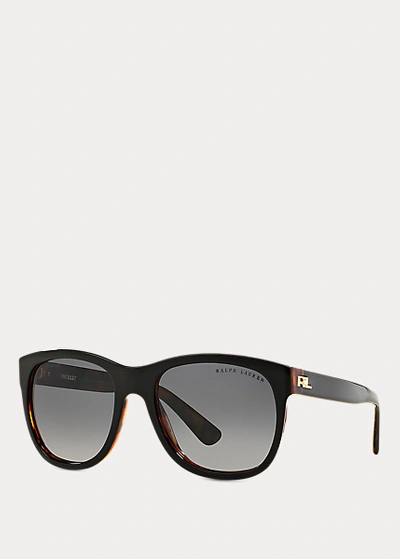 Shop Ralph Lauren Rl Ricky Sunglasses In Top Black On Jerry Havana