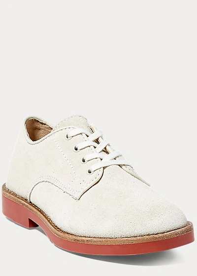 Polo Ralph Lauren Barton Suede Oxford In White