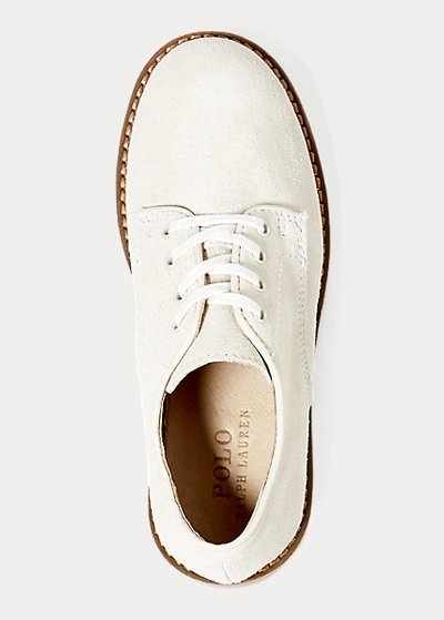Polo Ralph Lauren Barton Suede Oxford In White