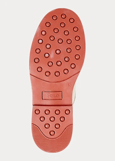 Polo Ralph Lauren Barton Suede Oxford In White